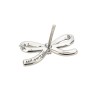 'Crystal Bow Pearl Back' earrings