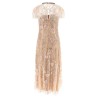 'Pink Flower Sequin Embellished Midi' dress