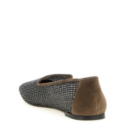 'Embroidery' mesh loafers