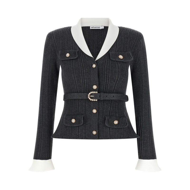 Ribbed cardigan