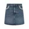 Denim and lace skirt