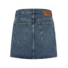 Denim and lace skirt