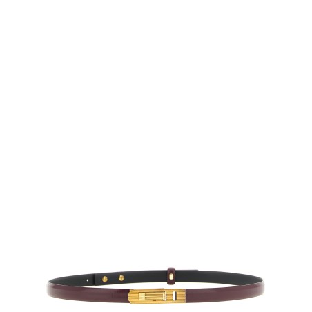 Striped buckle belt