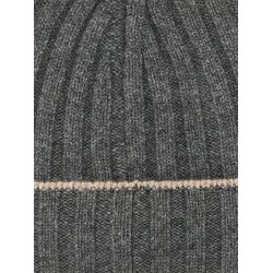 Cashmere turn-up beanie
