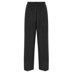 Micro sequin pinstripe pants