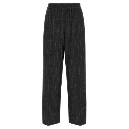 Micro sequin pinstripe pants
