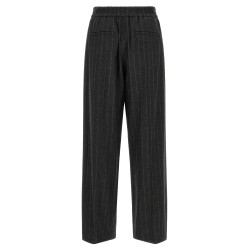 Micro sequin pinstripe pants