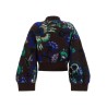 Floral jacquard blouson