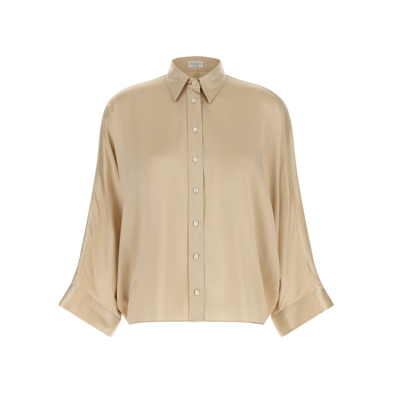 'Monile' satin shirt