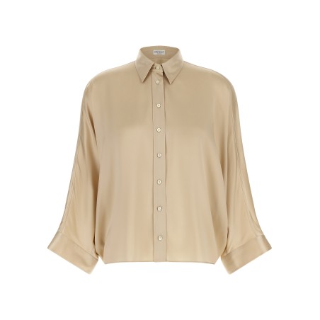 'Monile' satin shirt