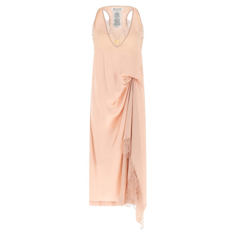 'Silk Lace Slip Midi Dress' dress