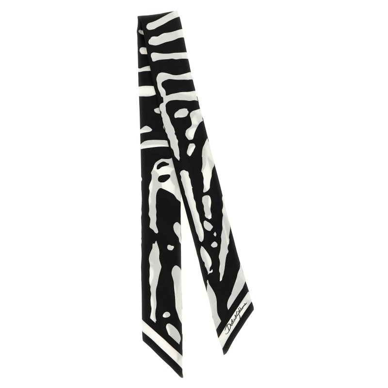 Zebra print scarf