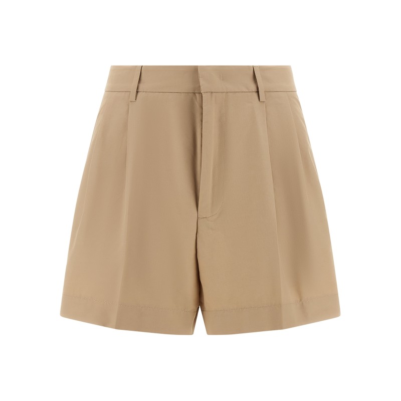 Bermuda shorts with pleats