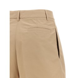 Bermuda shorts with pleats