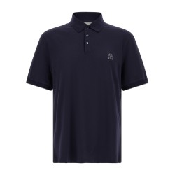 Logo piqué polo shirt