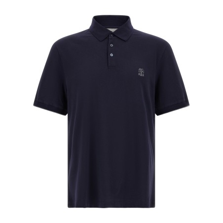 Logo piqué polo shirt
