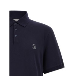 Logo piqué polo shirt