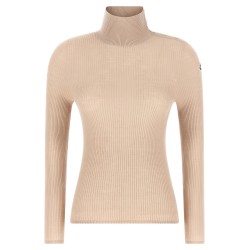 Textured wool turtleneck sweater