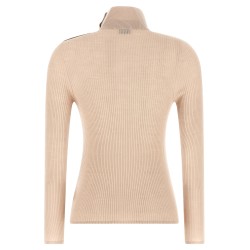 Textured wool turtleneck sweater