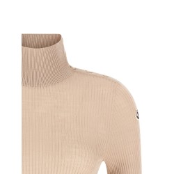 Textured wool turtleneck sweater