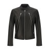 '5-zip' Leather Jacket