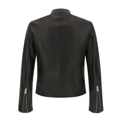 '5-zip' Leather Jacket