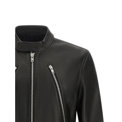 '5-zip' Leather Jacket