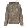 Openwork hooded sweater