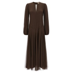 Tulle plumetis dress