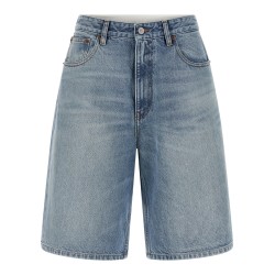 White carré bermuda shorts