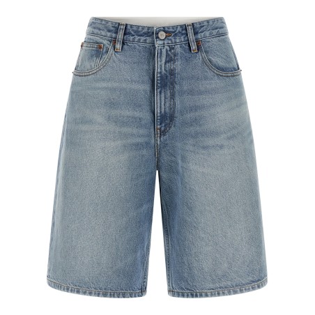 White carré bermuda shorts