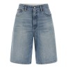 White carré bermuda shorts