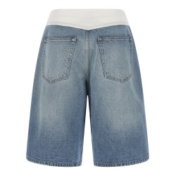 White carré bermuda shorts