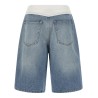 White carré bermuda shorts