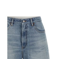 White carré bermuda shorts