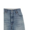 White carré bermuda shorts