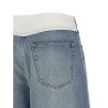 White carré bermuda shorts