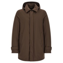 Detachable hood parka