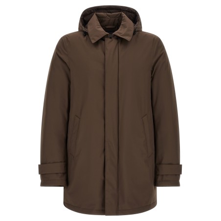 Detachable hood parka