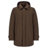 Detachable hood parka