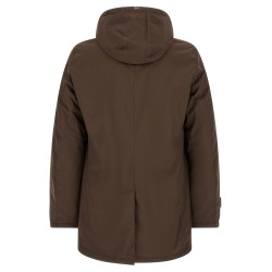 Detachable hood parka