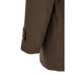 Detachable hood parka