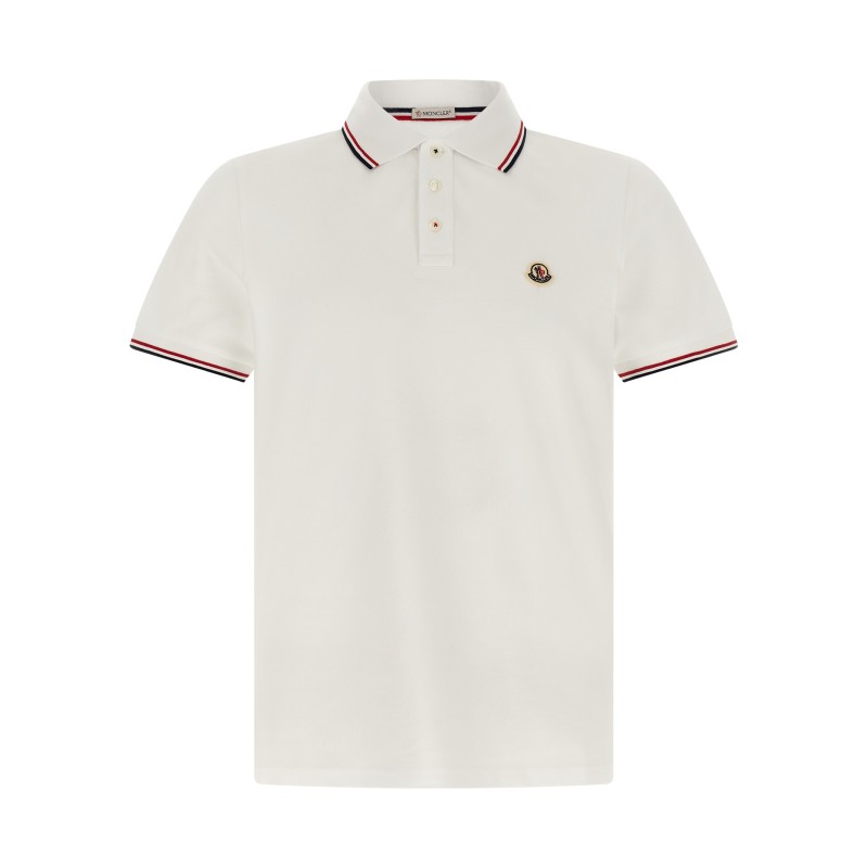 Tricolor trim polo shirt