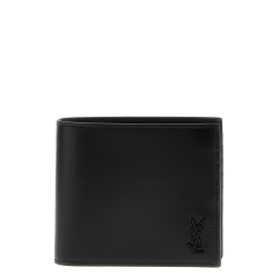 Logo leather wallet