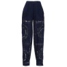 Embroidered cotton pants