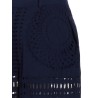 Embroidered cotton pants
