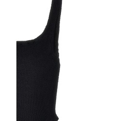 'Square Neck' one-piece swimsuit