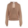 Cut out insert top sweater