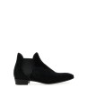 Calf hair ankle boots