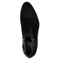 Calf hair ankle boots